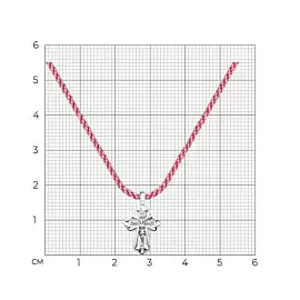 Колье 94-170-01911-1 серебро Крест_3