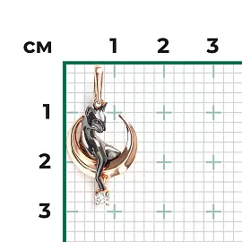 Подвеска 03-3591-00-401-1110 золото Кот_1