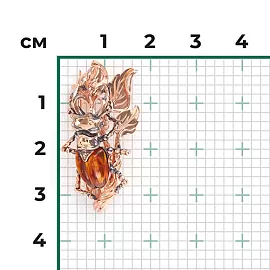 Брошь 04-0198-01-271-1110-58 золото Жук_2