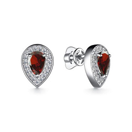 Серьги пусеты 02-3484.00ГР-00 серебро